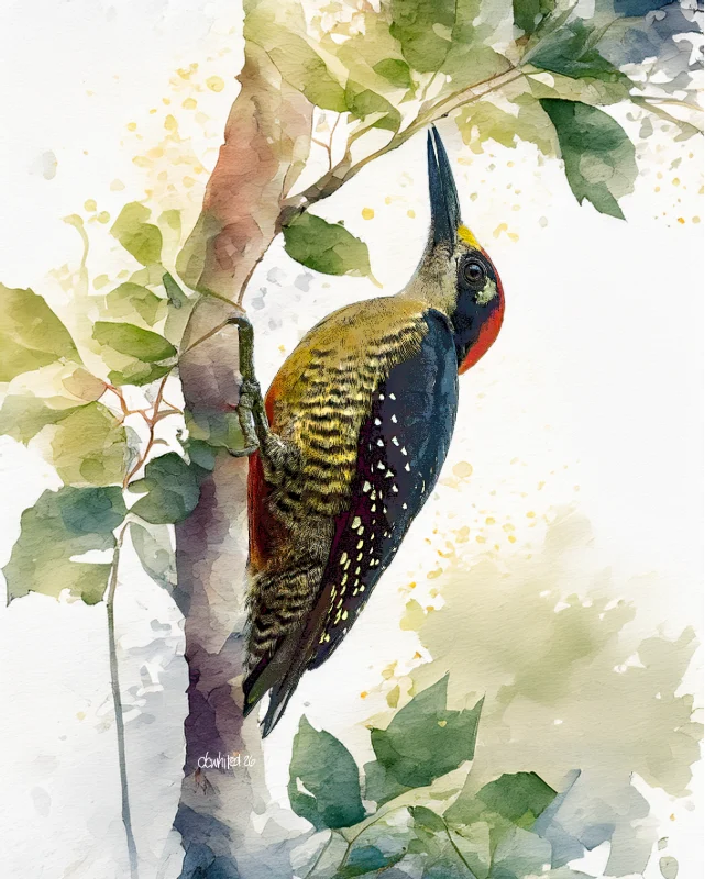 Black-cheeked Woodpecker, Costa Rica